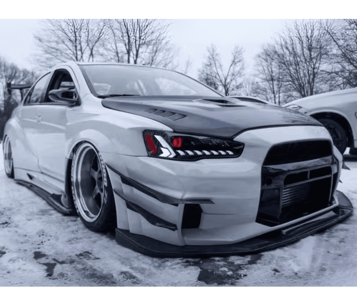 Оптика передняя, фары на Митсубиси Лансер 08-16