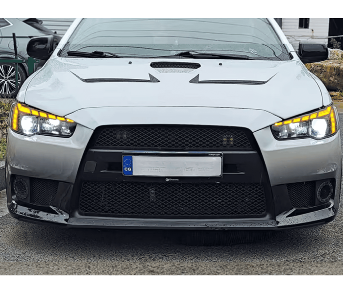 Оптика передняя, фары на Митсубиси Лансер 10