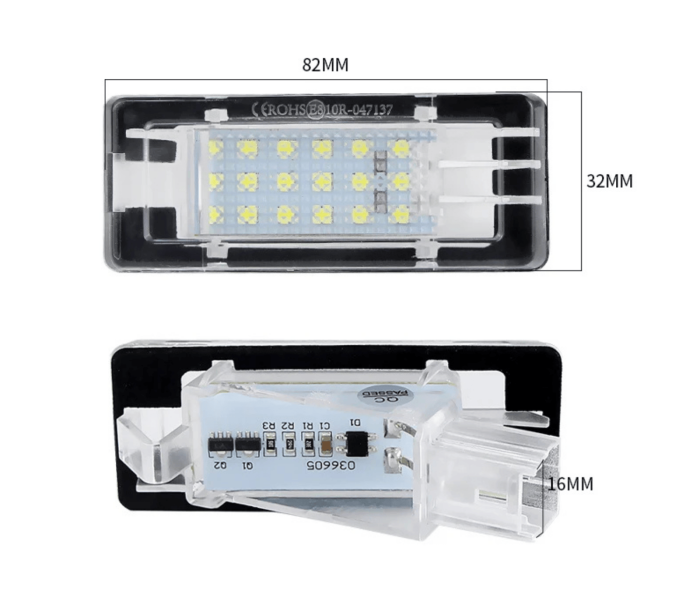 Подсветка номера RENAULT / DACIA
