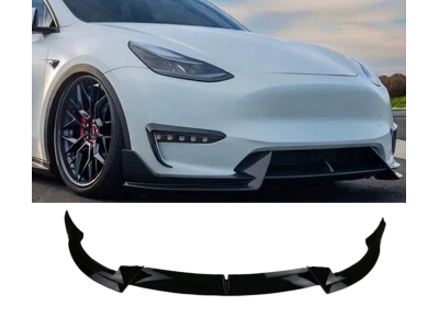 Накладка переднього бампера Tesla Model Y чорний глянець (2020-...)