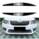 Вії на Skoda Octavia A7 чорний глянець ABS-пластик