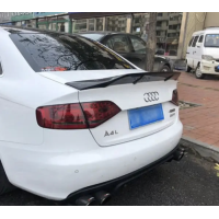 Спойлер багажника Audi A4 B8 стиль R ABS-пластик чорний глянець (2008-2015)