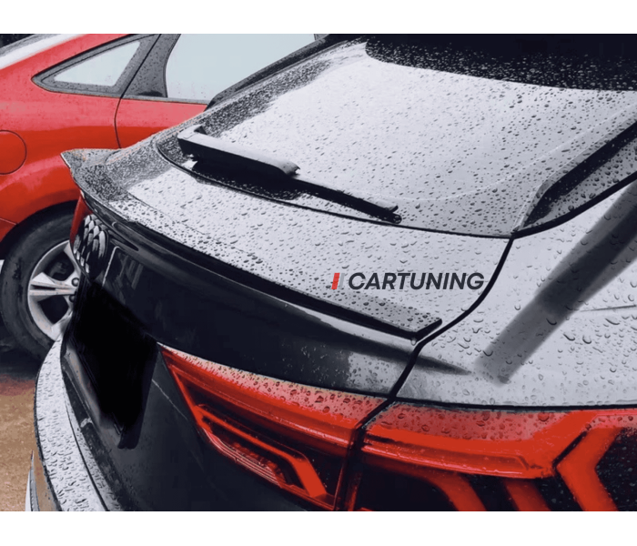 Cпойлер багажника Audi Q3 Sportback черный глянцевый ABS-пластик (2019-...)