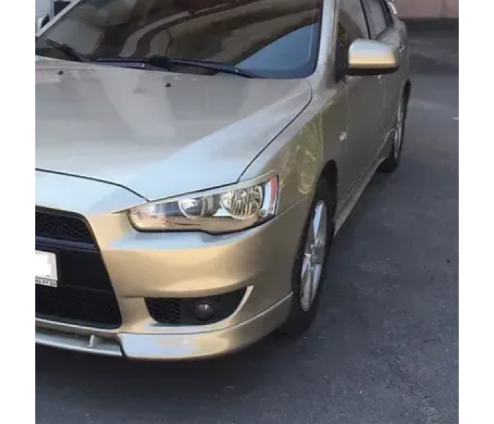 Реснички Mitsubishi Lancer X, накладки фар Лансер 10