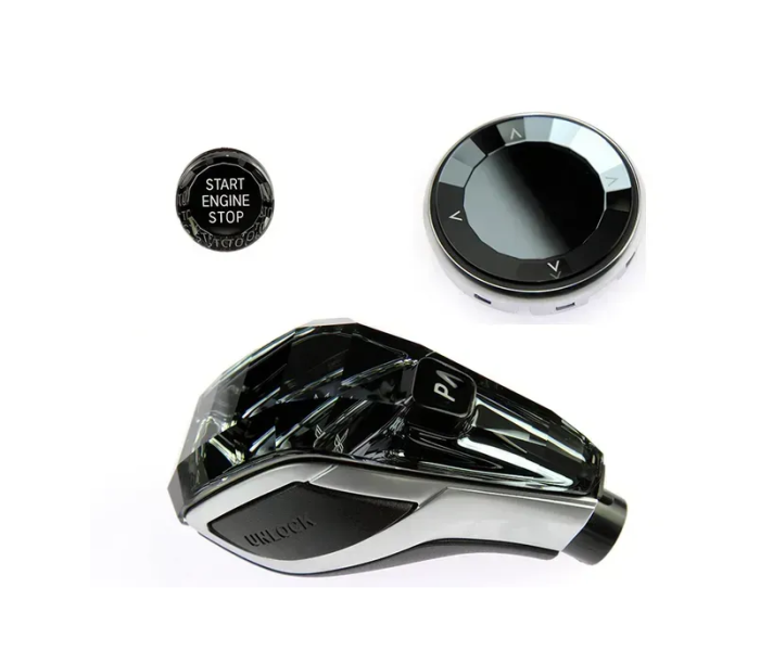 Розкішна кришталева ручка передач + комплект кнопок BMW X5 E70 / X6 E71,5 F10/F18, 6 F06/F12/F13,7 F01/F02/F04