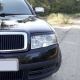 Ресничкі на Skoda Superb (2001-2008)  у чорному глянці