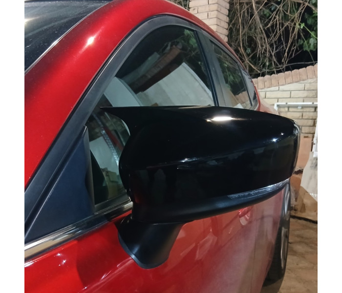 Накладки на дзеркала Mazda 3 AXELA чорний глянець (2013-2017)
